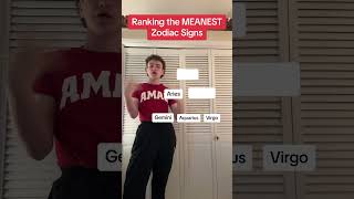 Ranking the MEANEST zodiac signs [upl. by Cirnek]