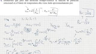 Termodinámica Estadística Ejercicios sobre función de partición rotacional [upl. by Wilburt]