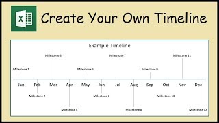 How to Create a Timeline Chart in Excel [upl. by Diannne247]