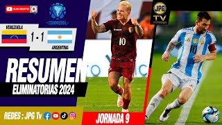 VENEZUELA VS ARGENTINA  ELIMINATORIAS SURAMERICANA 2024 [upl. by Nattirb]