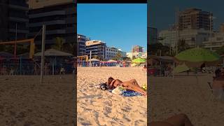 🇧🇷 Amazing Day in Leblon Beach Rio de Janeiro ☀️🏝️ [upl. by Auqinihs]