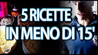 5 RICETTE VELOCI PER COLAZIONE POST ALLENAMENTO O SPUNTINO [upl. by Odelle]