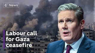 Labour call for immediate humanitarian ceasefire in Gaza for first time [upl. by Hedley]