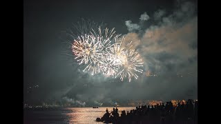 Gran finale dei fuochi dartificio a Toscolano Maderno [upl. by Arahsit]