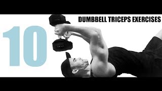 10 DUMBBELL TRICEPS EXERCISES [upl. by Kcarb]