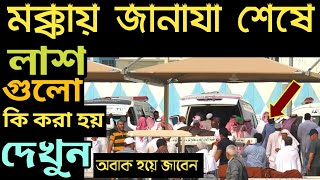 মক্কায় জানাজা শেষে লাশগুলো কি করা হয় দেখন  mokka modinar video bangla  islami amol sikkaha [upl. by Rebak590]