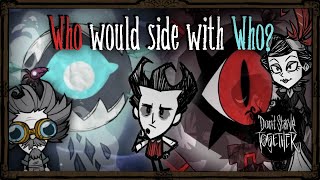 Which Characters Would Align With Who Dont Starve Together Lore [upl. by Sadiras954]