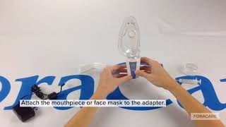 ForaCare SootheNeb Ultrasonic Mesh Nebulizer Training Video [upl. by Gabriele436]