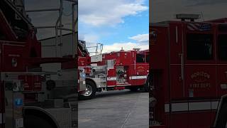 Tiller fire truck drifting short subscribe fyp firetruck fire 911 viral elpaso drifting [upl. by Onyx]