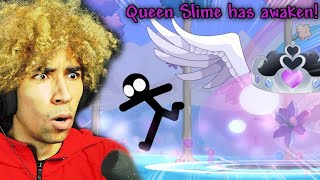 Stickman Vs Queen Slime  Terraria Animation Reaction [upl. by Berman]