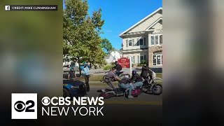 Video shows state police confronting dirt bike riders in Wappingers Falls [upl. by Maurits]