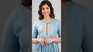 womens rayon printed aaradhya anarkali kurtisindianfashion fashion anarkali [upl. by Kalina909]