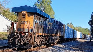 CSXT 977 leads CSX L652 at Tryon Street Columbia SC on the CSX Columbia Subdivision the SLine [upl. by Caravette587]