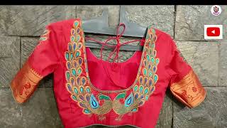 unique creation Ram Maruti road Thane West naupada machine work designer blouse [upl. by Mcgean922]