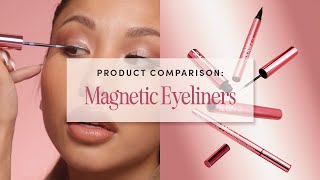 Product Comparison Glamnetic Magnetic Eyeliners [upl. by Ailuj]