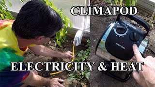 Climapod Electricity and Bio Green Palma Greenhouse Heater 2021 [upl. by Neeham961]