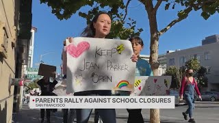 Parents rally against SFUSD school closures [upl. by Afihtan299]