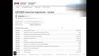 GST HST Filing Tutorial  How to file your gsthst in Canada [upl. by Alleroif]