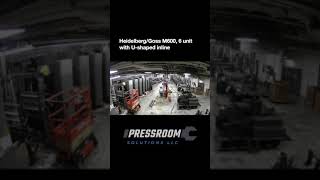 Heidelberg Goss M600 Disconnect and Dismantle Timelapse printingpress machine printing [upl. by Acirat]