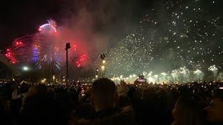 Belgrade New Year Eve2024 Belgrade Waterfront Fireworks [upl. by Gaylor]