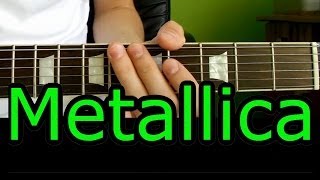 Jak zagrać  Metallica  Enter Sandman  Riff  Lekcja HD [upl. by Rabbaj763]