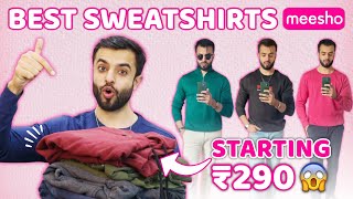 I Ordered Best Sweatshirts from MEESHO  Sweatshirts under 500  Winter Haul 2023 [upl. by Guntar]