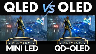 Samsung Neo QLED Mini LED vs Samsung QDOLED  Premium TV Comparison [upl. by Belamy]