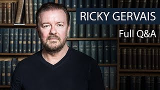 Ricky Gervais  Full QampA  Oxford Union [upl. by Eoj599]