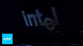 50 Years Of Record Breaking Innovation Drone Light Show  Intel [upl. by Ylahtan979]