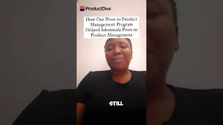 Hear what Aderinsola said about our pivot to product management program😌 [upl. by Alverson]