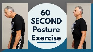 Single BEST 60 Second Posture Exercise You Can Do It ANYWHERE [upl. by Nyrem]