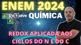 Resolução ENEM 2024 Química O esquema representa ação de organismos no ciclo do nitrogênio e no cicl [upl. by Juno]