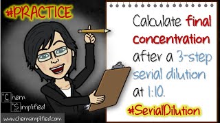 CPP21 Serial dilution calculations  Calculate final concentration  Dr K [upl. by Brockwell]