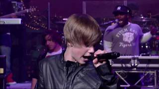 Justin Bieber sings Baby David Letterman Live [upl. by Lucia450]