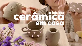 FAZER CERÂMICA EM CASA técnicas simples [upl. by Ilil]