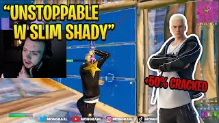 Mongraal UNSTOPPABLE in Solo Cash Cup with SLIM SHADY Skin [upl. by Nylekcaj]