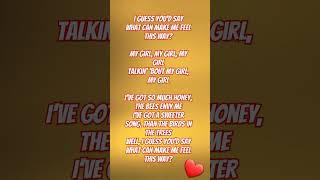 The Temptations My Girls Lyrics Released in 1965 [upl. by Ryhpez498]