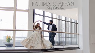 Fatima amp Affan  Walima Promo Film  Desi Muslim Wedding  2023 Weddings  Pixels Photo and Films [upl. by Norrat]