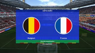 BELGIA  FRANCJA 18 FINAŁU EURO 2024  SYMULACJA skrót [upl. by Aissela]