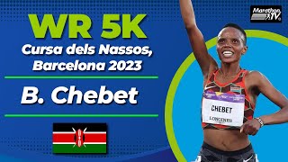 RÉCORD MUNDIAL 5K MUJERES 5K WOMENS WORLD RECORD 2023 [upl. by Atlante]