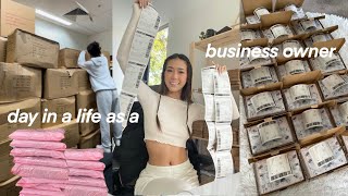 a day in a life of a small business owner 📦 [upl. by Russ32]