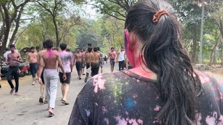 Holi Vlog IIT Bombay  Celebrations  Fest [upl. by Inamik]