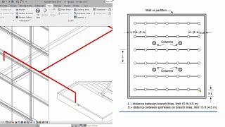 How to place fire protection sprinklers in Revit as per NFPA 13 standard fire protection Revit [upl. by Notsgnik732]