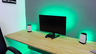 MAKE ANY DESK SET UP AWESOME  LED STRIP LIGHTS [upl. by Ahsiyt]