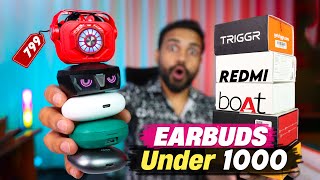 Top 5 Earbuds Under 1000  Best 5 tws Under 1000  Under 1k Earbuds [upl. by Htrap345]