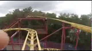 walibi agen aout 2013 la coccinelle le boumerang la luge le drakar le scratch [upl. by Akiemahs]