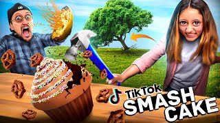 Tik Tok Treats amp Trees go Crashing  a Squash Bomb amp Cupcakes Smashing FV Family Super Rando Vlog [upl. by Celene]