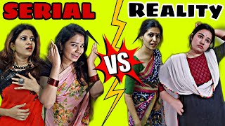 Serial Vs Reality pt03  Srimathi chimu  Srinidhi  Comedy [upl. by Aicenert181]