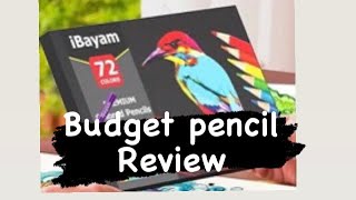 Budget Colored Pencil Review and Swatch  iBayam Colored Pencils for Adult Coloring [upl. by Htirehc387]