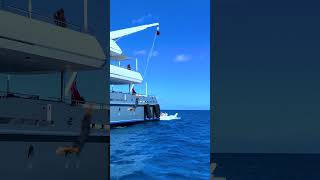 Superyacht level somersaults on Motor Yacht Loon 🌊 [upl. by Enilasor294]